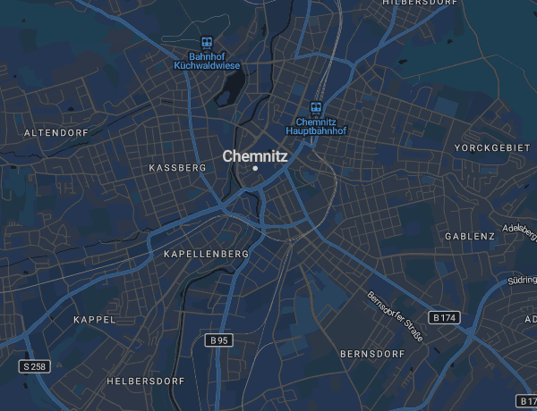 Karte von Chemnitz