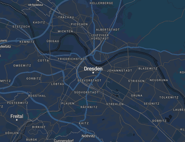 Karte von Dresden