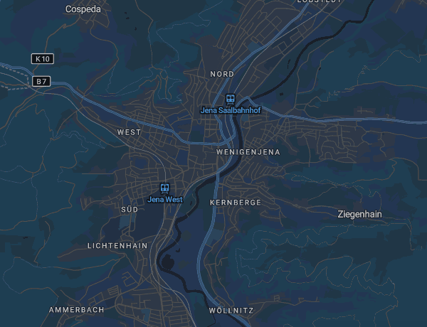 Karte von Jena