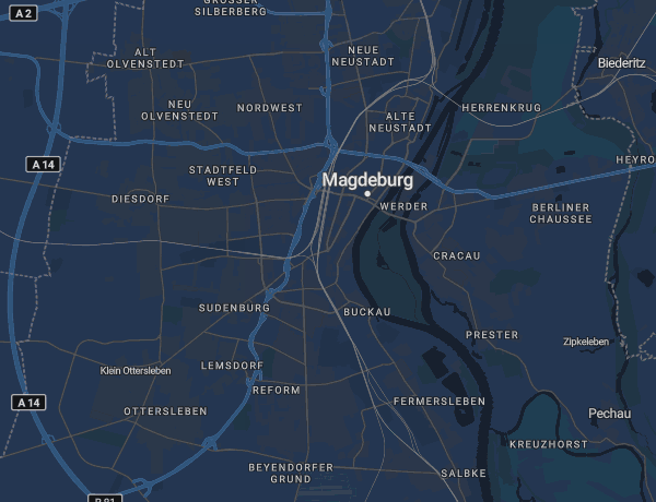 Karte von Magdeburg