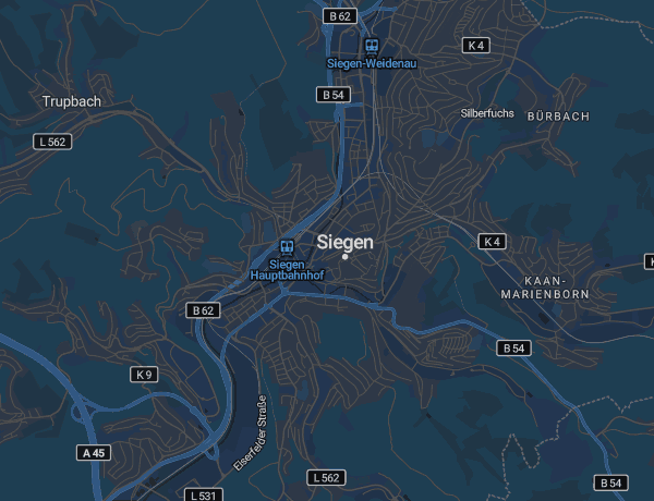 Karte von Siegen