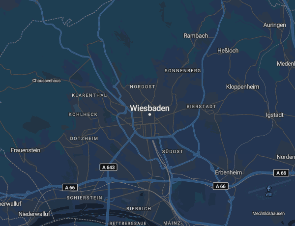 Karte von Wiesbaden